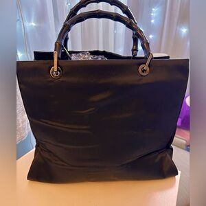 💯 Authentic Black Gucci Bamboo Purse Tom Ford